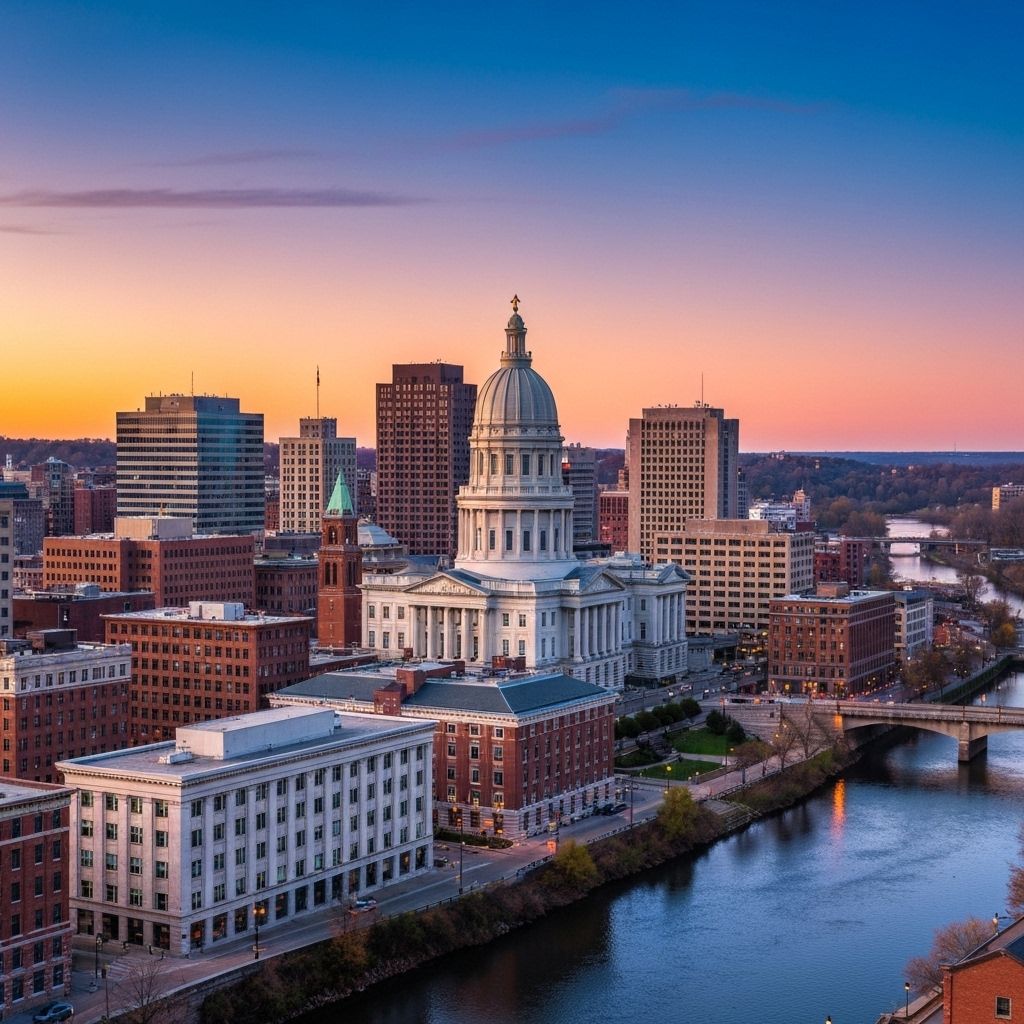 Providence Rhode Island cityscape